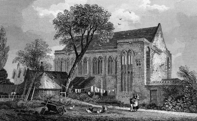 Eltham Palace, Kent, graviert von William Watkins, 1831